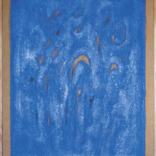 Salvatore Emblema, 1984, terre colorate su tela di juta, 130x100 cm
