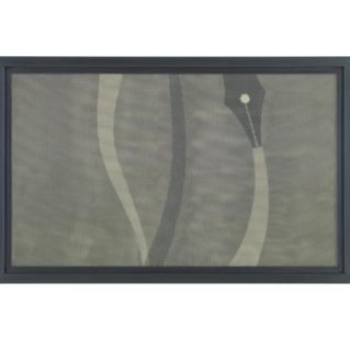Enrico Iuliano, 2007, rete metallica, ferro, vetro, acrilico su legno