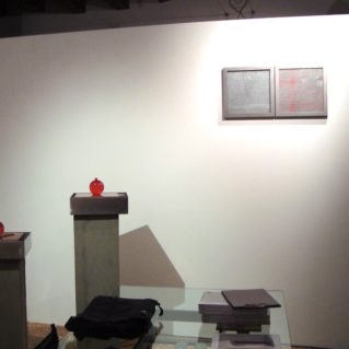 Fontane, 2008, cemento, acciaio, vetro, pompa idraulica, inchiostro