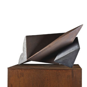 Lucio Scortegagna, 2013, cemento, acciaio, ossidi, 44x77x50 cm