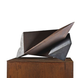 Lucio Scortegagna, 2013, cemento, acciaio, ossidi, 44x77x50 cm