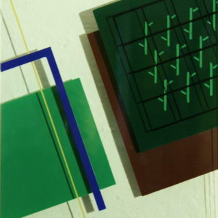Iler Melioli, 2011 Assemblato vetro pigmenti legno cm 30x46x4