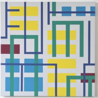 Iler Melioli, Senza titolo 2016, Acrilico su tela cm 100x100