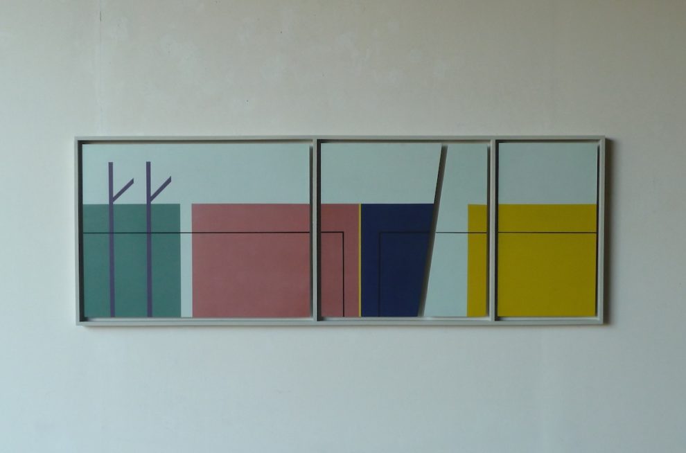 Iler Melioli, 2016 Acrilici su alluminio e legno cm 140x50