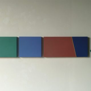 Iler Melioli, 2016 Installazione Acrilici su laminato cm 114x23x4