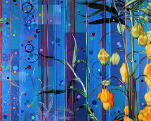 Dany Vescovi, 2016, tecnica mista su lino, cm120x150