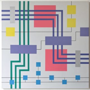 Iler Melioli Connections 2018 Poliacrilici su pvc cm 100x100