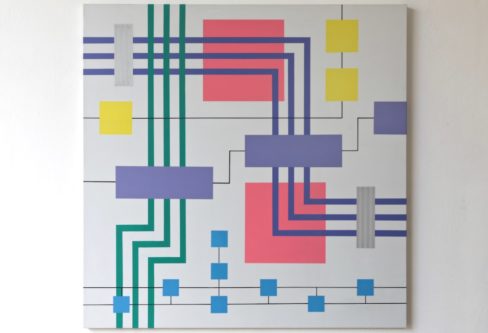 Iler Melioli Connections 2018 Poliacrilici su pvc cm 100x100