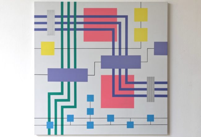 Iler Melioli Connections 2018 Poliacrilici su pvc cm 100x100