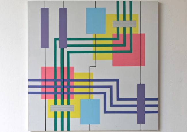 Iler Melioli, Connections 2018 Poliacrilico su pvc cm 100x100