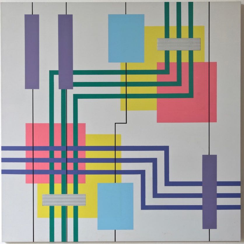 Iler Melioli, Connections 2018 Poliacrilico su pvc cm 100x100