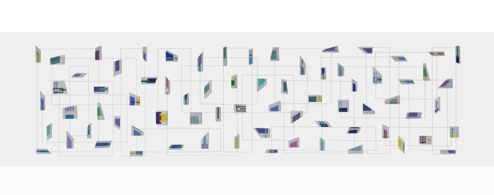 Installazione di frammenti di un linguaggio visivo