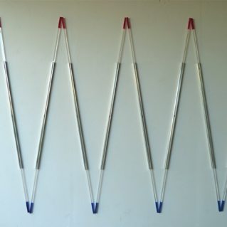Iler Melioli, Continuum 2018 Installazione, alluminio e plexiglas cm 180x290x3