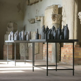 Vista del museo Archeologico di Aquileia con installazione di Cristina Treppo