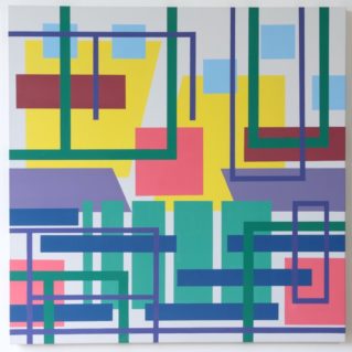 Iler Melioli, Senza titolo 2016, Acrilico su tela cm 100x100