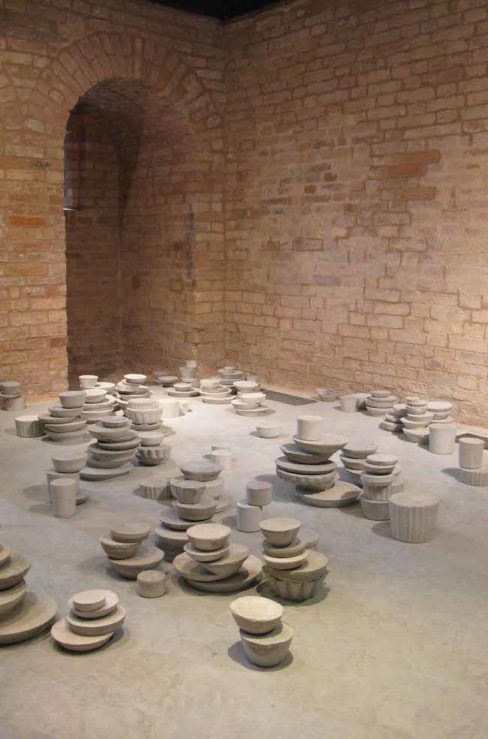 allestimento di Cristina Treppo per la Torre Massimiliana, Isola di Sant'Erasmo