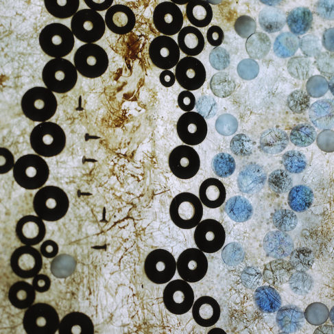 Ao, 2006, fibra di vetro, vetro, ferro, 125x100 cm