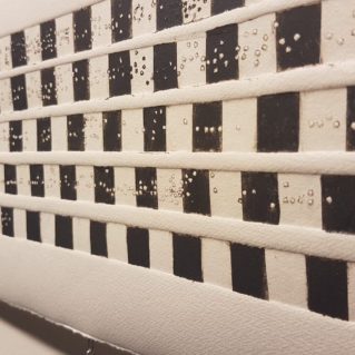 Ilenia Dusi, 2018, Stampe monotipo con installazione sonora, cm 97x20
