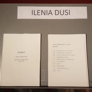 Ilenia Dusi, 2018, Stampe monotipo con installazione sonora, cm 97x20