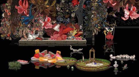 Bu Hua, 2012, pittura digitale, 150x83cm, edizione limitata