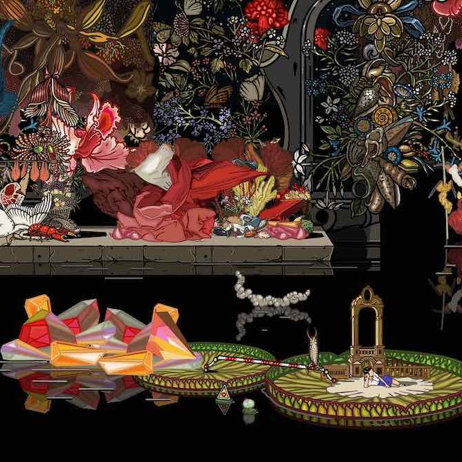 Bu Hua, 2012, pittura digitale, 150x83cm, edizione limitata