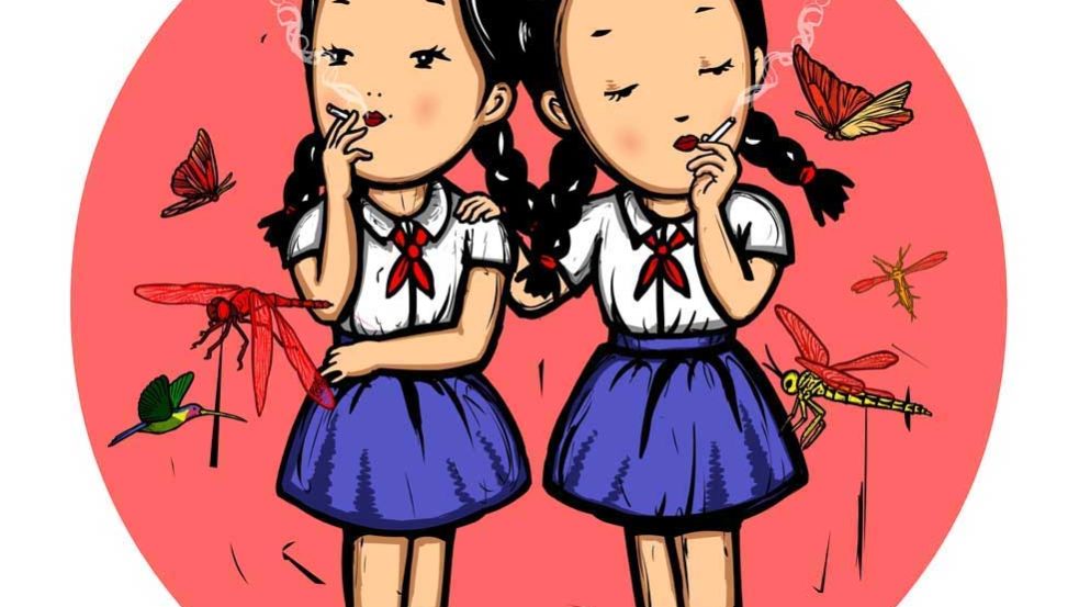 Bu Hua, 2008, Pittura digitale, diametro cm 50