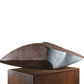 Lucio Scortegagna, 2009, cemento, acciaio, ossidi, 33x116x42cm