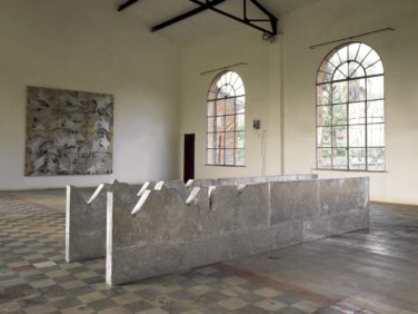 Franco Ionda, 1990, legno ed alluminio, cm 82x 450x 10,5 ciascuna 