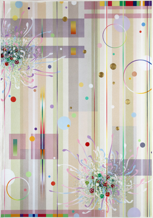 Dany Vescovi, 2016, tecnica mista su carta, cm100x70