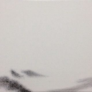 Hu Guoqing, 2015, olio su tela, 28x50 cm
