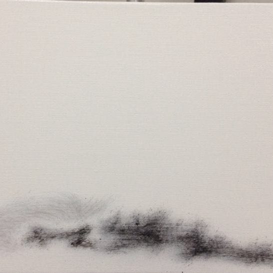 Hu Guoqing, 2015, olio su tela, 28x50 cm