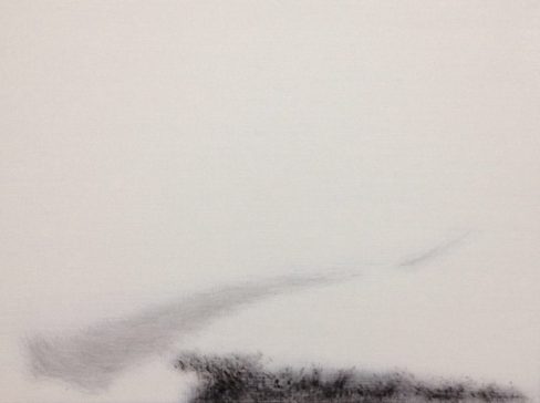 Hu Guoqing, 2015, olio su tela, 30x40 cm