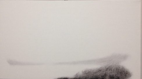 Hu Guoqing, 2015, olio su tela, cm 45x80