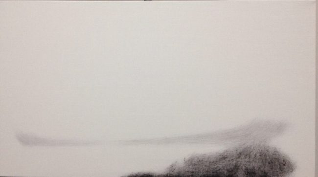 Hu Guoqing, 2015, olio su tela, cm 45x80