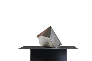 Lucio Scortegagna, 2009, cemento, acciao, ossidi, 21x21x16 cm