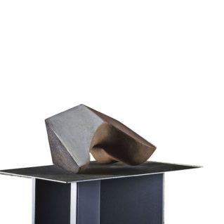 Lucio Scortegagna, 2008, cemento, acciaio e ossidi, 17x30x15 cm