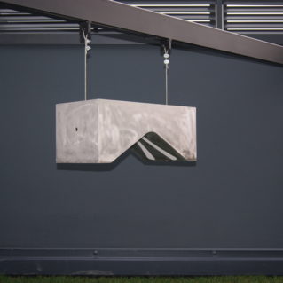 Roberto Mascella, 2011, stampo industriale in acciaio inox per la produzione di appendi abiti riempito di gesso, 60 x 40 x 37 cm
