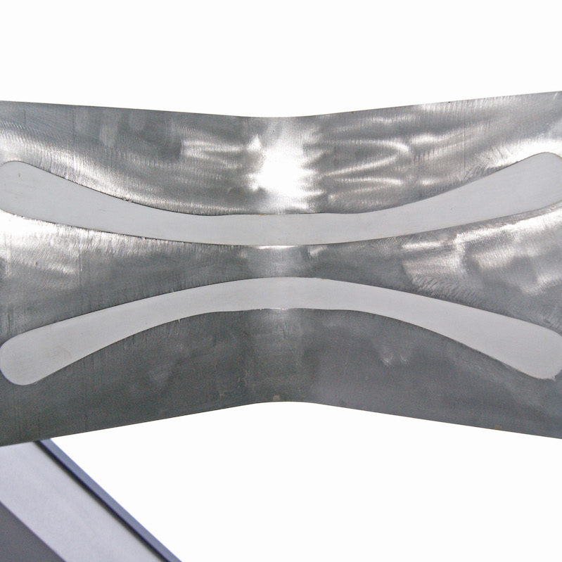 Roberto Mascella, 2011, stampo industriale in acciaio inox per la produzione di appendi abiti riempito di gesso, 60 x 40 x 37 cm