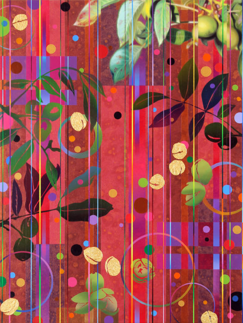 Dany Vescovi, 2018, tecnica mista su lino, cm 80x60