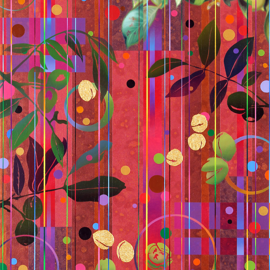 Dany Vescovi, 2018, tecnica mista su lino, cm 80x60