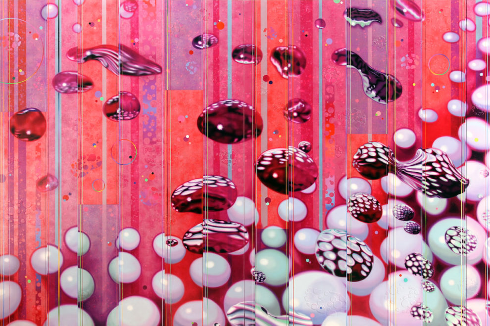Dany Vescovi, 2013, tecnica mista su lino, cm200x300